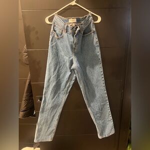 abercrombie and fitch the 90s straight mid rise blue denim jeans 30 10 Long